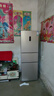 容聲253升一級能效三開(kāi)門(mén)小電冰箱家用小型風(fēng)冷無(wú)霜節能出租房宿舍BCD-253WD16NPA璀璨金家電國家補貼 曬單實(shí)拍圖
