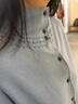 朵朵·可可25秋冬季新款保暖親膚雙面熱暖絨長(cháng)袖長(cháng)褲女休閑家居服睡衣套裝 灰藍 M (160) 曬單實(shí)拍圖