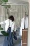 可茵（Keyin）針織拼接輕薄棉服女短款2025年冬季新款韓版休閑學(xué)院風(fēng)棉衣外套女 白色 M 曬單實(shí)拍圖
