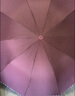 天堂 加大雨傘三折 晴雨兩用商務(wù)傘經(jīng)典格紋10骨大雨傘男女 暗紫紅 曬單實(shí)拍圖