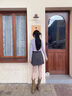 Teenie Weenie小熊女裝半身裙2025年秋季新款氣質(zhì)學(xué)院風(fēng)時髦百褶裙 深灰色 M 曬單實拍圖