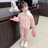 G.DUCKKIDS小黃鴨童裝寶寶棉服冬季加厚嬰兒棉衣外穿服兒童衣服女孩保暖內衣 粉色 90 建議1~2歲【 80-90cm】cm 曬單實(shí)拍圖