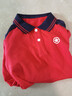 ASK JUNIOR男童長(cháng)袖t恤秋季兒童POLO衫打底衫中大童體恤上衣紅基色 140 曬單實(shí)拍圖