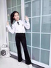 皮爾卡丹（pierre cardin）童裝女童褲子春秋2025新款兒童鯊魚(yú)喇叭褲大童黑色緊身打底褲外穿 黑色褲子 120 尺碼5~6歲【110-120cm】 曬單實(shí)拍圖