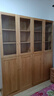 源氏木語(yǔ)實(shí)木書(shū)柜書(shū)房簡(jiǎn)約書(shū)架置物柜一體家用橡木玻璃門(mén)落地柜 四門(mén)書(shū)柜(85*32*200cm)(新隔板) 曬單實(shí)拍圖