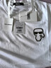 Karl Lagerfeld卡爾拉格斐2025夏季新款短袖T恤老佛爺男裝M22X1799 白色 L （50） 曬單實(shí)拍圖