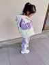 G.DUCKKIDS小黃鴨童裝女童套裝秋冬季兒童棉馬甲冬裝衣服 三件套-紫色 110 尺碼4~5歲【100-110cm】cm 曬單實拍圖