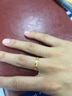 周六福（ZLF）  黃金戒指女款足金5G金閃耀愛(ài)心指環(huán)甜蜜熱戀 計價(jià) 14號 - 2.20g 曬單實(shí)拍圖
