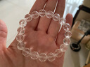 飛鵝 東海天然白水晶手鏈男女款 切面刻面單圈手串飾品禮物 凈化 5A級刻面白水晶10MM 曬單實(shí)拍圖