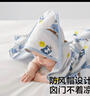 babycare初生嬰兒全棉抱被安撫調(diào)溫產(chǎn)房新生兒包被咘咘熊月光藍(lán)90*90 曬單實(shí)拍圖