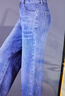 皮爾卡丹春秋新款高腰彈力牛仔褲女中老年寬松闊腿褲大碼媽媽褲子中年直筒 懷舊藍 春秋單褲 33 腰圍2尺6 曬單實(shí)拍圖