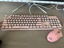 前行者（EWEADN） TK950無(wú)線(xiàn)藍牙朋克機械鍵盤(pán)鼠標套裝有線(xiàn)三模辦公游戲電腦筆記本青軸復古外設 粉色白光 曬單實(shí)拍圖