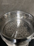 榮事達（Royalstar）陶瓷蒸鍋304不銹鋼湯鍋家用燉鍋蒸煮兩用蒸籠鍋電磁爐燃氣通用 【內鋼外陶】單層蒸鍋 24cm 曬單實(shí)拍圖