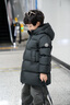 帕西爺爺兒童羽絨服加厚中長(cháng)款2025新款外套寶寶嬰男女大防風(fēng)保暖冬裝 黑色 120 cm（充絨量138g） 曬單實(shí)拍圖