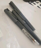 白雪CS筆尖速干簽字筆水筆直液式走珠筆辦公用品直液筆0.5mm 黑色3支/盒 T1277 曬單實(shí)拍圖