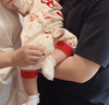 優(yōu)奇嬰兒衣服連體衣新生兒滿(mǎn)月白天哈衣寶寶周歲春秋純棉衣服外出 曬單實(shí)拍圖