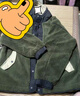 巴拉巴拉童裝兒童棉衣男童外套秋冬季大童拼接撞色棉服時(shí)尚保暖潮 綠黑色調00449 175cm 曬單實(shí)拍圖