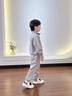 G.DUCKKIDS童裝男寶寶春秋季衛衣套裝2025新款兒童衣服中小童春裝休閑兩件套 熱售灰色立領(lǐng)繡花長(cháng)袖兩件套 90 cm 建議身高80-85cm年齡1-2 曬單實(shí)拍圖