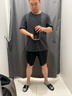 優(yōu)衣庫男裝女裝速干高彈力運動(dòng)短褲DRY-EX褲子超彈475386 465207 475386/09黑色 L /175/88A 曬單實(shí)拍圖