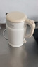 九陽(yáng)（Joyoung）熱水壺燒水壺電水壺 雙層壺體316L不銹鋼 一體無(wú)縫內膽 1.5L家用0膠水電水壺 K15FD-W115 曬單實(shí)拍圖