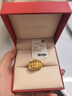 TSL黃金戒指女百褶裙波浪足金戒指送女友老婆中秋節(jié)生日禮物 【線下門店同款】百褶裙戒指14圈口約5.1克 曬單實(shí)拍圖