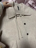 恒源祥2024款雙面羊毛大衣女短款韓版顯瘦娃娃領(lǐng)羊毛呢子新中式羊毛外套 米色 XL 110-130斤 曬單實(shí)拍圖