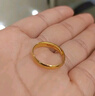 中國黃金（CHINA GOLD）黃金戒指素圈活口實(shí)心足金情侶對戒婚慶求婚送女友老婆情人節禮物 足金素戒（約2.8g）-男女同款 曬單實(shí)拍圖
