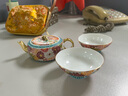 蘇氏陶瓷（SUSHI CERAMICS）琺瑯彩萬(wàn)花宮燈旅行茶具快客杯便捷旅行包送閨蜜女朋友伴手禮 曬單實(shí)拍圖