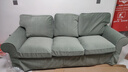 宜家（IKEA）EKTORP愛克托布藝沙發(fā)客廳北歐風(fēng)現(xiàn)代簡約三人沙發(fā) 淡米色許蘭達(dá)沙發(fā) 曬單實拍圖