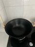 王源吉鐵鍋炒鍋鑄鐵鍋雙耳蘇鍋王老式家用圓底無涂層龜紋大肚炒鍋36cm 曬單實(shí)拍圖