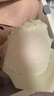 歐迪芬內衣女小胸聚攏收副乳防下垂蕾絲鏤空少女可愛(ài)學(xué)生無(wú)鋼圈文胸罩 淺綠 XL 【120-135斤 38/85ABC通杯】 曬單實(shí)拍圖