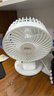 得力（deli）USB桌面風(fēng)扇迷你輕音小電扇家用臥室學(xué)生宿舍辦公室臺(tái)式桌面扇臺(tái)夾扇 白 曬單實(shí)拍圖