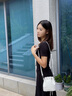 MOCCSOCC包包女款輕奢侈女士斜挎包水桶包手提包情人節生日禮物送女友老婆 白色 精美禮盒包裝 曬單實(shí)拍圖