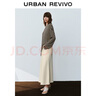 UR【HOT】2025秋季新款女氣質(zhì)日常撞色條紋長(zhǎng)袖T恤UWM450132 咖棕條紋 S 曬單實(shí)拍圖