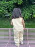 幼歌（YOUGE）嬰幼兒秋季新款親膚柔軟花邊領(lǐng)毛衣寶寶寬松舒適上衣潮 咖色 90 cm 曬單實(shí)拍圖