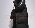 鴨鴨（YAYA）2025新款羽絨服女過(guò)膝中長(cháng)款厚款保暖連帽派克服冬裝寬松外套女XB 黑色 XL 170/92A 曬單實(shí)拍圖