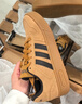 adidas「小鋸齒」D-PAD CLASSIC休閑美高風(fēng)復(fù)古籃球板鞋阿迪達(dá)斯   棕色   42 曬單實(shí)拍圖