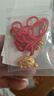 中國黃金（CHINA GOLD）足金平安長命鎖吊墜寶寶兒童周歲小老婆生日禮物中秋節(jié)禮物送女友 【平安無事福鎖套裝】約3.4g【項鏈+手繩1對】 曬單實拍圖