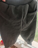 JELLYBABY男童加絨褲子秋冬寶寶保暖休閑褲兒童束腳褲加厚秋裝女童秋款衛褲 黑色 100CM 曬單實(shí)拍圖