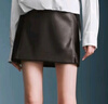 UR2025秋季新款女裝復古摩登氣質(zhì)PU短款高腰半裙UWJ550037+ 深棕色 XL 曬單實(shí)拍圖