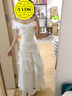 GJFDGood Job【杜樂(lè )麗花園】法式一字肩輕奢連衣裙小眾禮服高端魚(yú)尾裙 淺杏色 長(cháng)款 S 曬單實(shí)拍圖