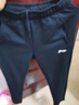李寧（LI-NING）運動(dòng)褲男春夏季休閑寬松舒適大碼直筒褲子潮流透氣百搭長(cháng)褲衛褲 黑色-直筒【棉質(zhì)常規 舒適親膚】 4XL /195(205斤-220斤) 曬單實(shí)拍圖