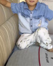 戴維貝拉（DAVE＆BELLA）兒童襯衫2025夏裝新款男童薄款牛仔襯衣小童短袖上衣男寶寶衣服 牛仔藍(lán)【現(xiàn)貨】 110 cm（建議身高100-110cm） 曬單實拍圖