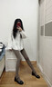 小野和子灰色打底褲顯瘦高腰連褲襪2025新款秋冬加絨外穿黑色襪子 曬單實(shí)拍圖