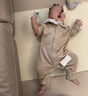 babylove嬰幼兒連體衣春秋款純棉毛織寶寶哈衣長(cháng)袖保暖新生兒居家爬服 麥田印象 80cm 曬單實(shí)拍圖