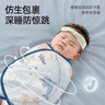 貝肽斯嬰兒睡袋夏季防驚跳睡袋四季棉質(zhì)新生兒襁褓巾寶寶睡覺神器單層 M 曬單實拍圖