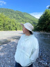 伯希和（Pelliot）戶外防曬帽春夏漁夫登山帽男女折疊遮陽旅游釣魚帽子16423416米色 曬單實拍圖