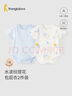 童泰（TONGTAI）嬰兒包屁衣夏季純棉寶寶連體衣衣服哈衣爬服薄款睡衣藍(lán)色59cm 曬單實(shí)拍圖