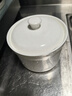斯凱綈（Sky Top）燉盅陶瓷帶蓋碗骨瓷純白隔水蒸蛋盅燕窩盅煲湯盅700ml 曬單實(shí)拍圖