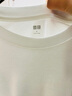 優(yōu)衣庫男裝女裝柔軟圓領(lǐng)T恤/休閑長(cháng)袖上衣25秋冬新款479783 00 白色 M /170/92A 曬單實(shí)拍圖